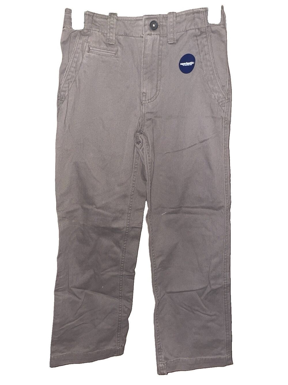 Gap Kids Boys Superplastic Adjustable Waist Khaki Pants Straight Fit Sz 8